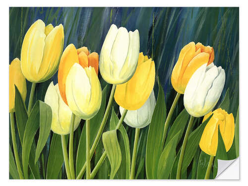 Selvklebende plakat Tulips