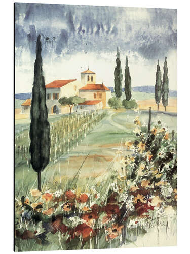 Stampa su alluminio Toscana I
