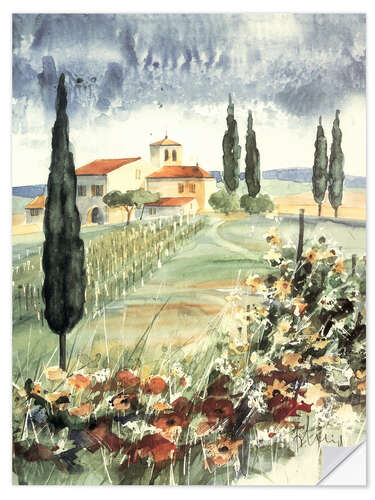Sticker mural Toscane I