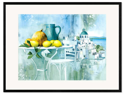 Framed art print Watercolors from the south