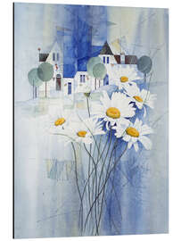 Magnettafel Ansicht mit Margeriten