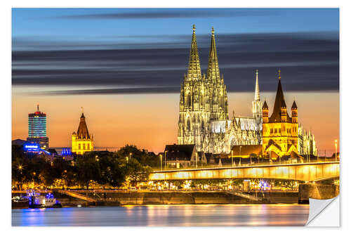 Selvklebende plakat Kölner Dom II