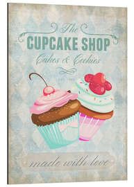 Cuadro de aluminio Cupcake Shop