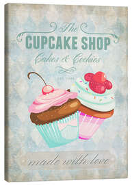 Leinwandbild Cupcake Shop