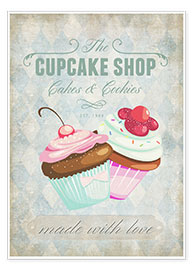 Póster  Cupcake Shop - Andrea Haase