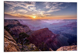 Alubild Grand Canyon Sonnenuntergang