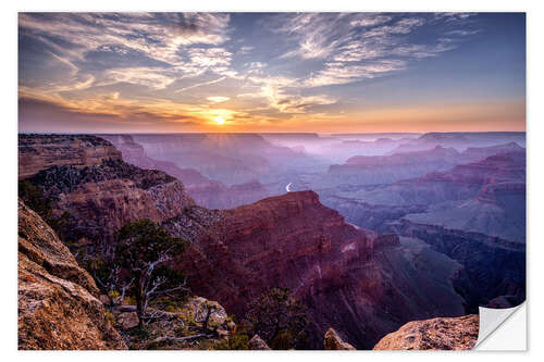 Naklejka na ścianę Sunset at Grand Canyon