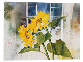 Foam board print Sunflowers