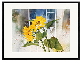 Impression artistique encadrée Fleurs de tournesols