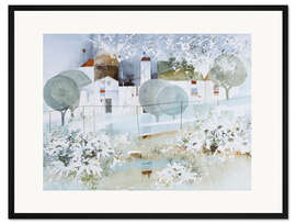 Gerahmter Kunstdruck Bauerngarten