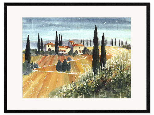 Gerahmter Kunstdruck Near Lucca II