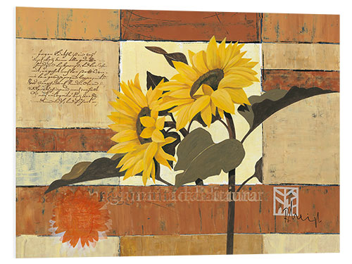 Tableau en PVC Rhapsody of Sunflowers