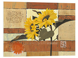 Tableau en PVC Rhapsody of Sunflowers