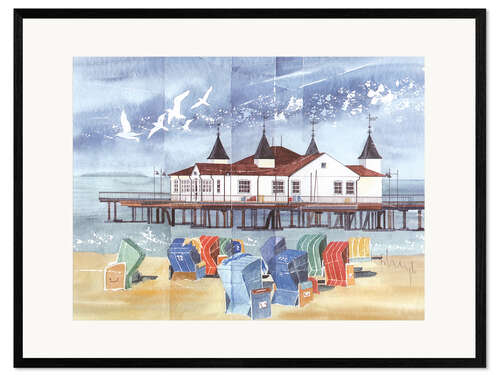 Stampa artistica con cornice beach impression
