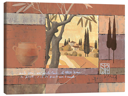 Canvas print Mediterranean cornfields V