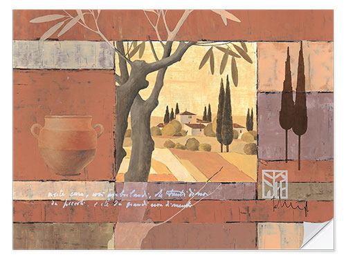 Vinilo para la pared Mediterranean cornfields V