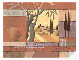 Vinilo para la pared Mediterranean cornfields V