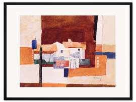 Gerahmter Kunstdruck Modernes Dorf Zusammensetzung I