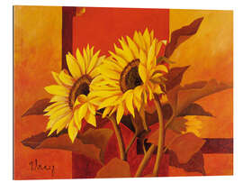 Gallery Print Zwei Sonnenblumen III