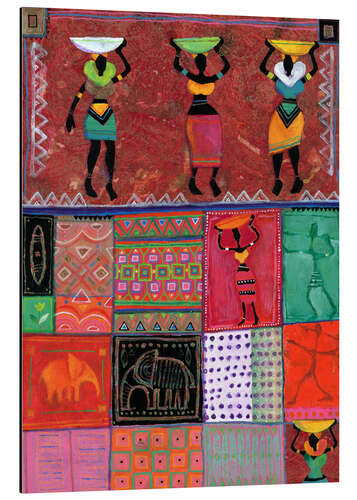 Quadro em alumínio Patchwork Africa