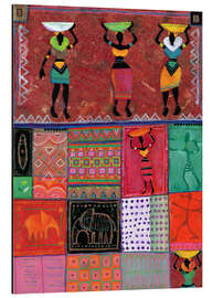 Magnettafel Patchwork Afrika