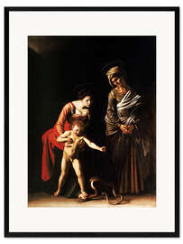 Framed art print Madonna with the Serpent