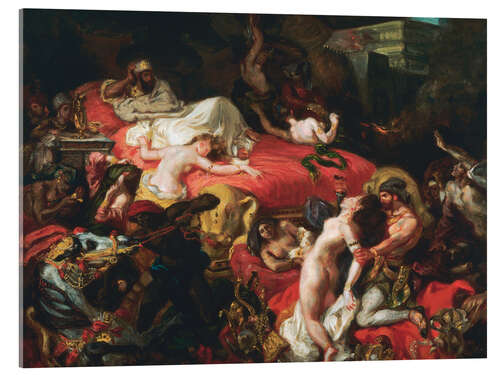 Akrylbilde The Death of Sardanapalus