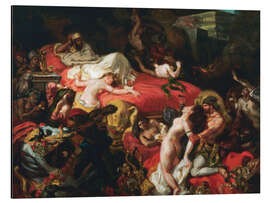 Quadro em alumínio The Death of Sardanapalus