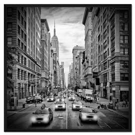 Gerahmter Kunstdruck NYC 5th Avenue Verkehr II
