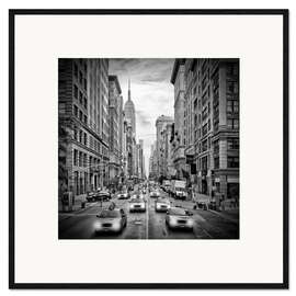 Framed art print NYC 5th Avenue Traffic II