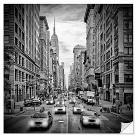 Vinilo para la pared NYC 5th Avenue Traffic II