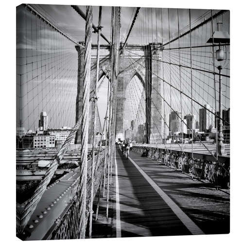 Leinwandbild NYC Brooklyn Bridge Flair