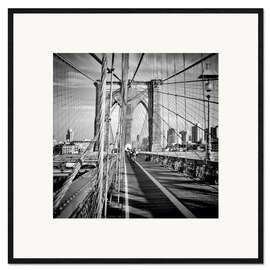 Kehystetty taidepainatus NYC Brooklyn Bridge Flair
