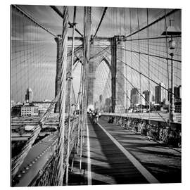 Tableau en plexi-alu NYC Brooklyn, le charme du pont