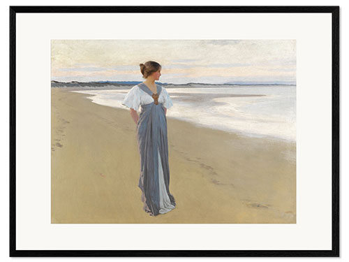 Plakat artystyczny premium w ramie On the sands