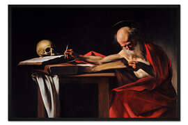 Gerahmter Kunstdruck St. Gerome schreibt