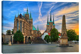 Canvas print Dom of Erfurt