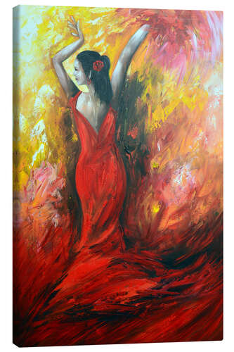 Canvas print Flamenco female dancer II