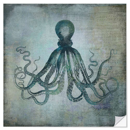 Wandsticker Octopus