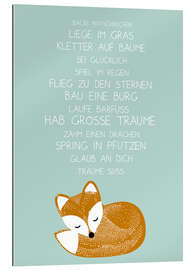 Gallery Print Hab große Träume mit Fuchs