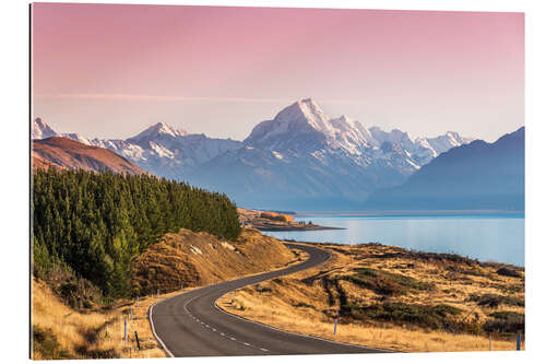 Gallery print Road to Aoraki, New Zealand