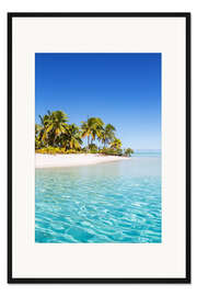 Gerahmter Kunstdruck Türkise Wellen, One Foot Island