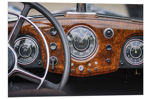 Stampa su PVC Cockpit of Classic Car