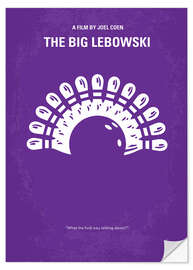 Selvklebende plakat The Big Lebowski