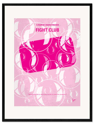 Impresión de arte enmarcada El club de la lucha