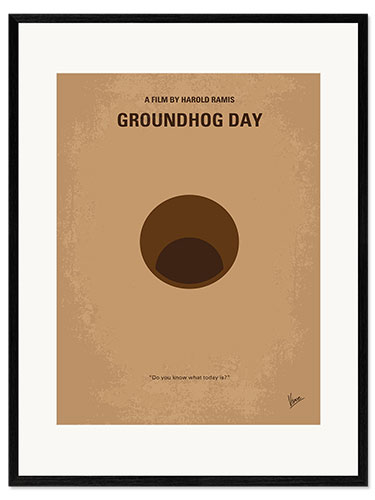 Kehystetty taidepainatus Groundhog Day