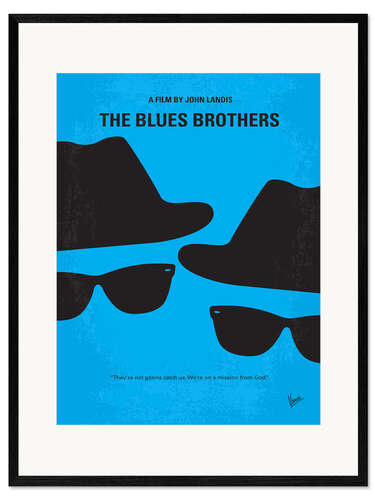 Stampa artistica con cornice The Blues Brothers