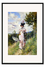 Gerahmter Kunstdruck Der Sommer Spaziergang