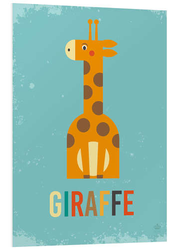 Foam board print ABC giraffe