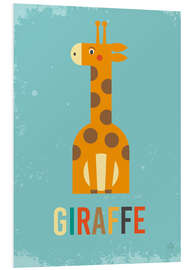 Foam board print ABC giraffe